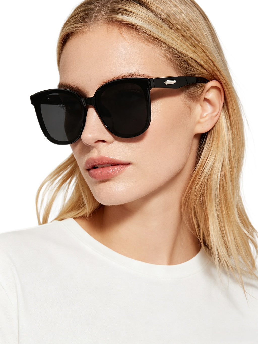 QF New Round Large Frame Sunglasses