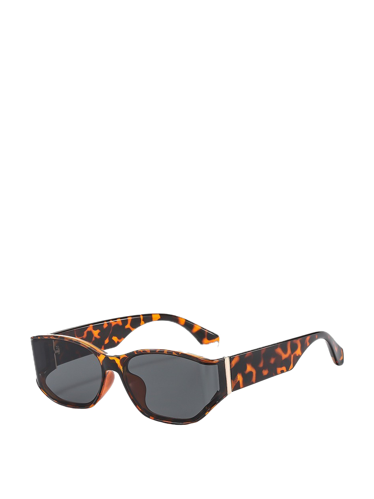 QF etro Curved Small Frame Sunglasses