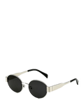 QF New Vintage Oval Small Frame Sunglasses – Thick Temples