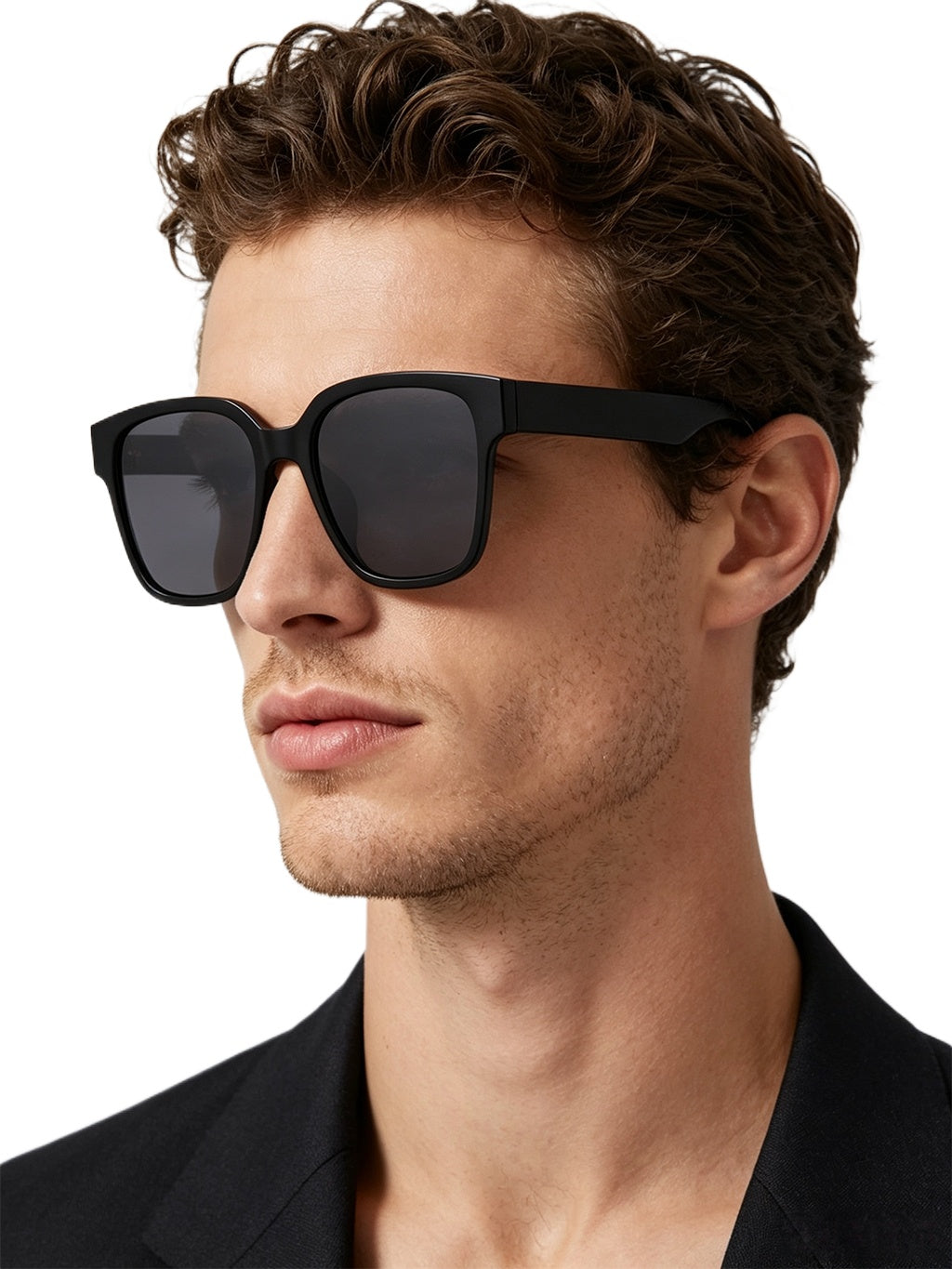 QF New Rectangular Large Frame Sunglasses