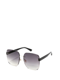QF New Rimless Cut-Edge Large Frame Sunglasses