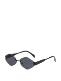 QF New Rimless Cut-Edge Diamond Sunglasses