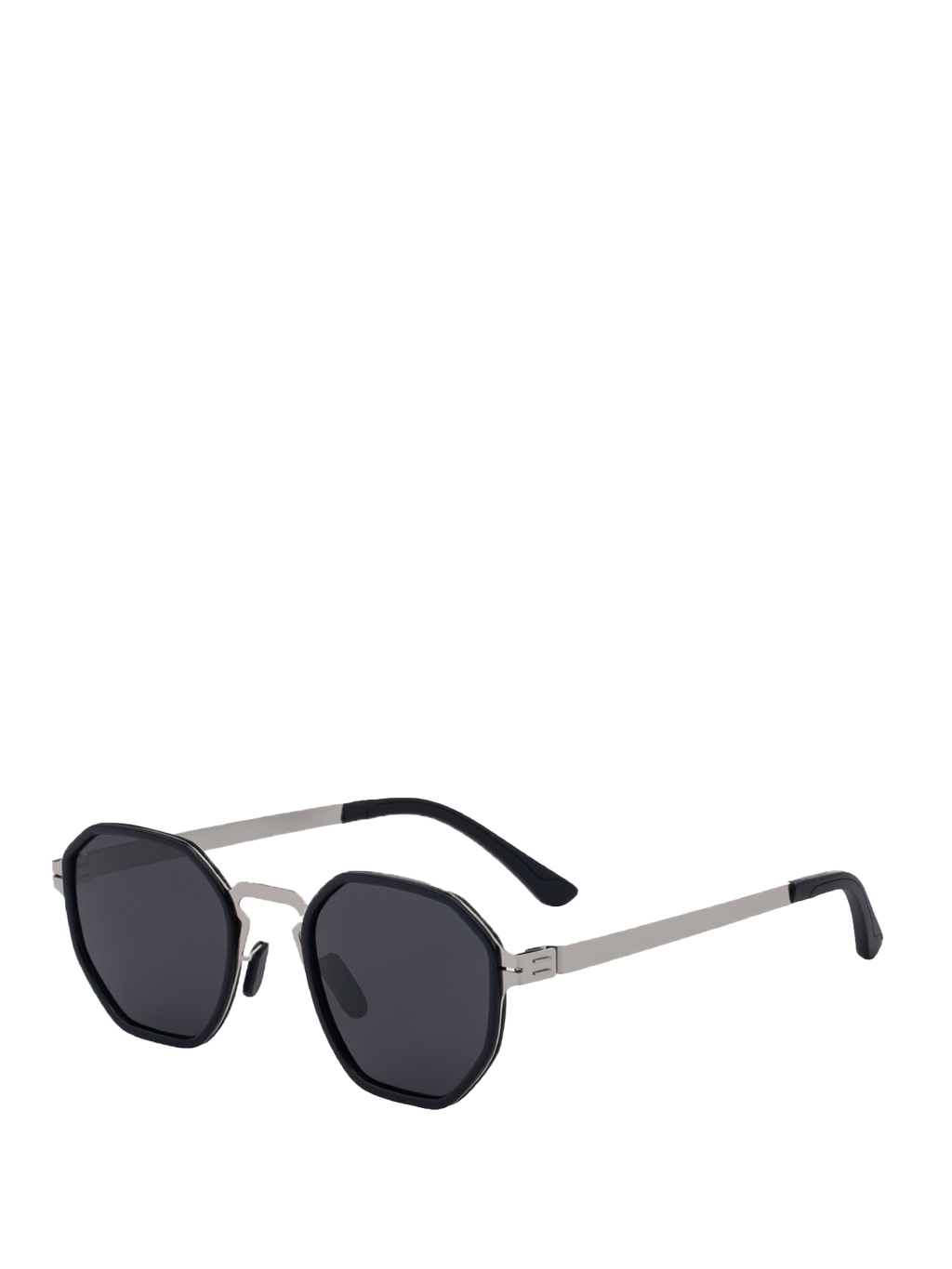 QF Screwless Polygon Metal Sunglasses