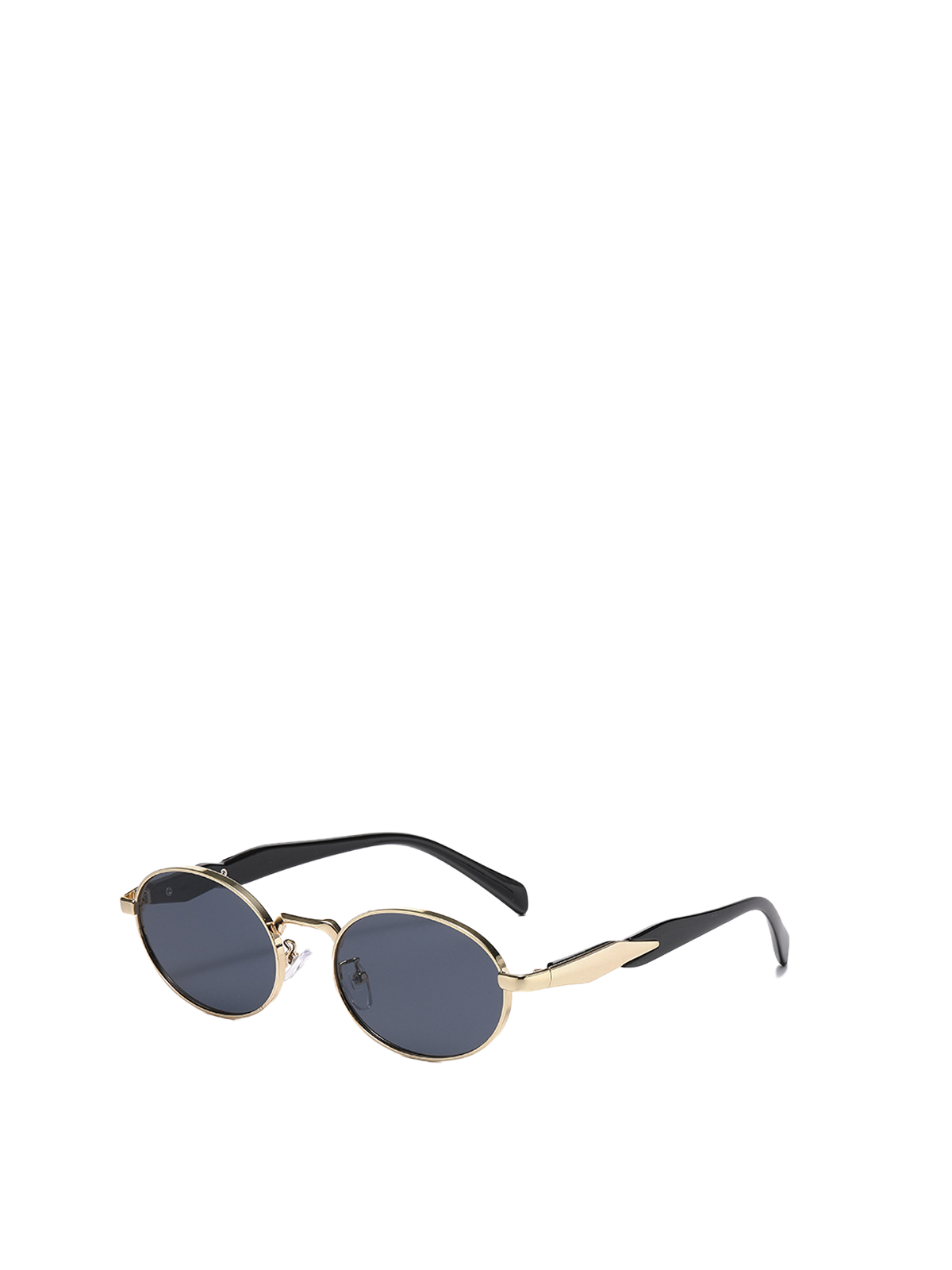 QF New Oval Retro Fashion Sunglasses for Street Style