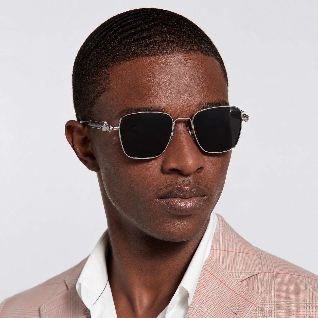 QF Retro Square Steampunk Metal Sunglasses – Unisex