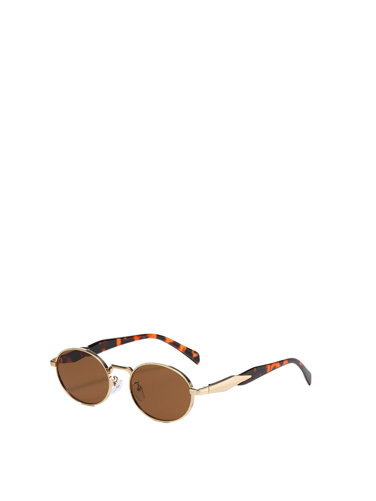 QF New Oval Retro Fashion Sunglasses for Street Style