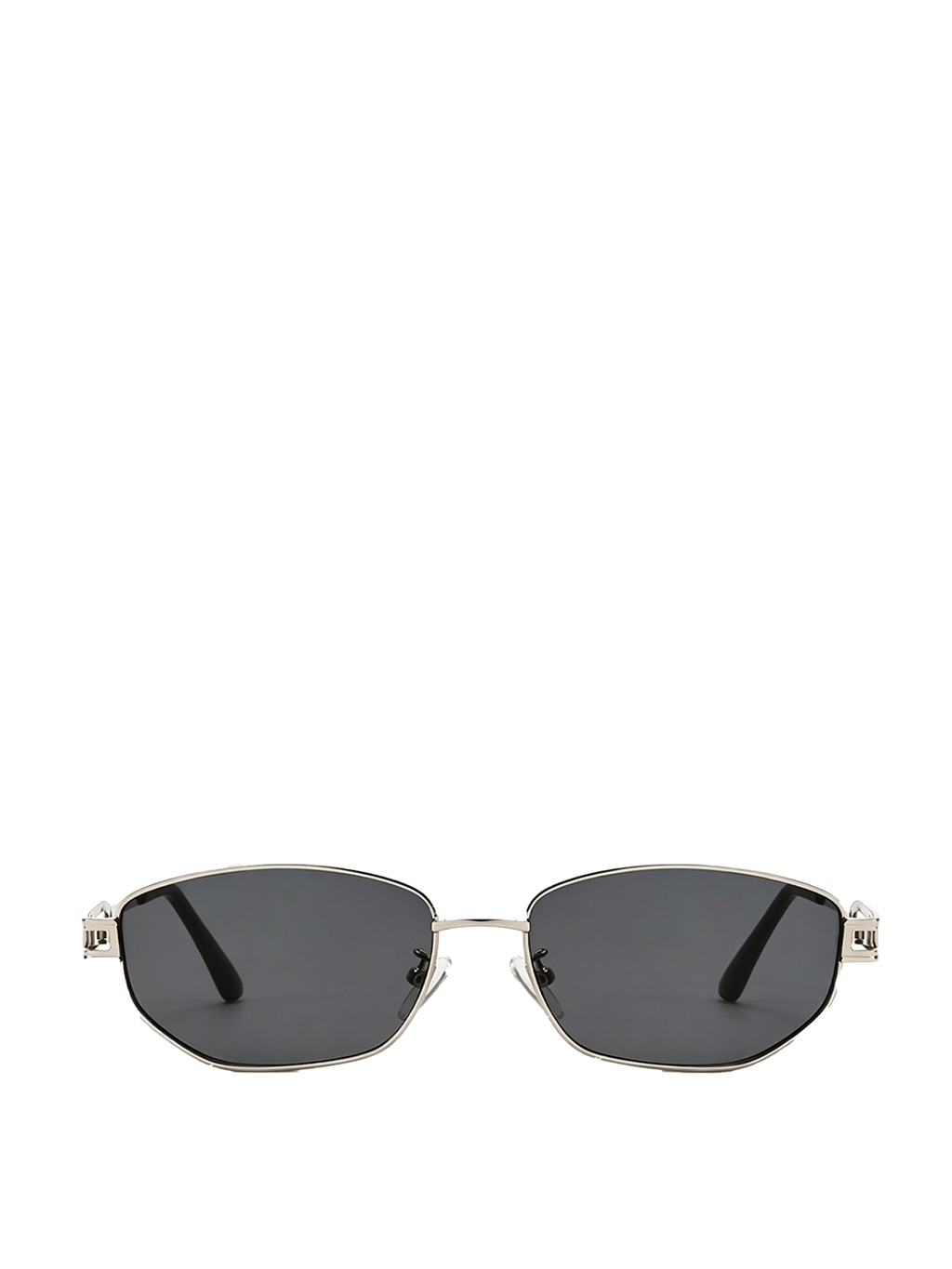 QF New Metal Diamond Small Frame Sunglasses