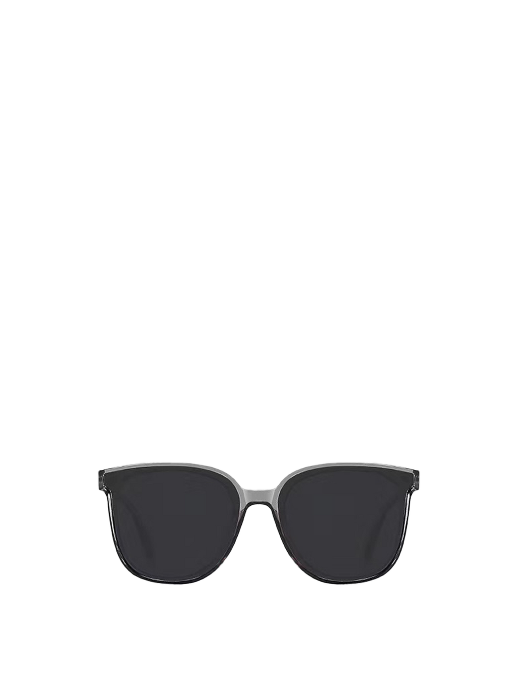 QF New Round Large Frame Sunglasses