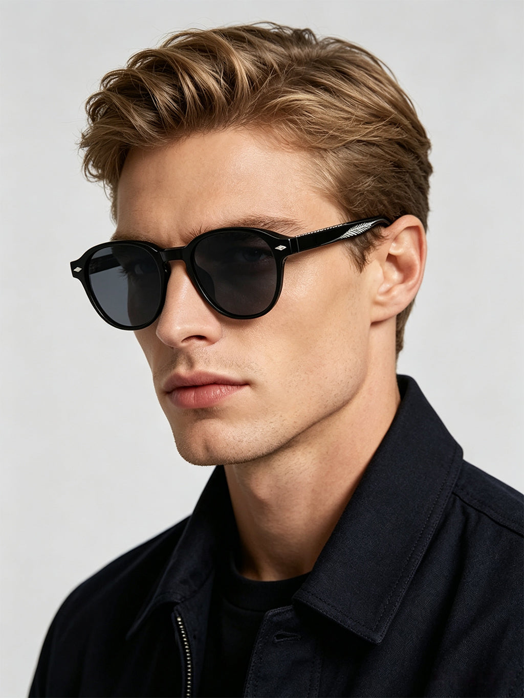 QF Trendy Round TR Sunglasses – Premium Style