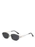 QF New Metal Diamond Small Frame Sunglasses