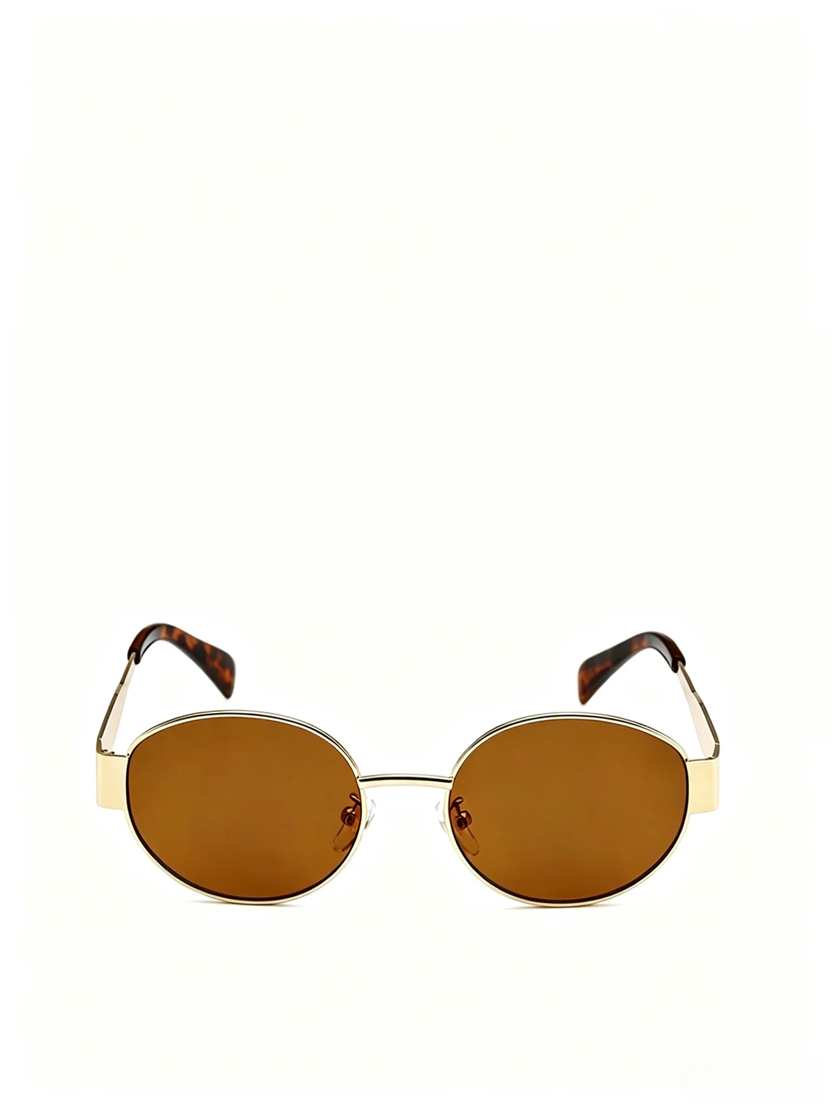 QF New Vintage Oval Small Frame Sunglasses – Thick Temples