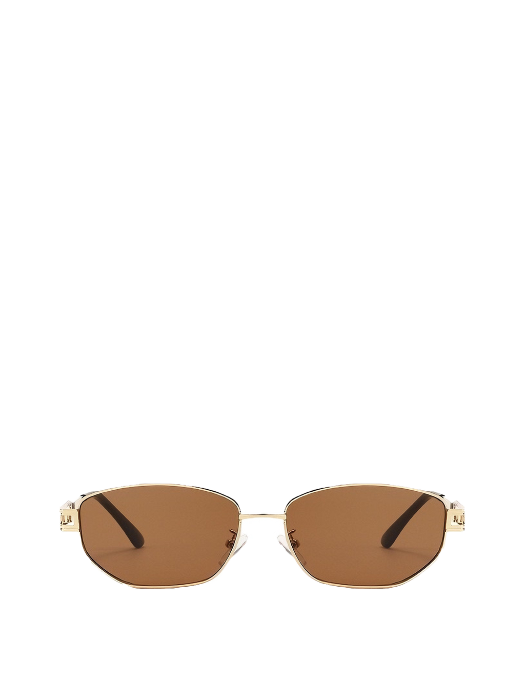 QF New Metal Diamond Small Frame Sunglasses