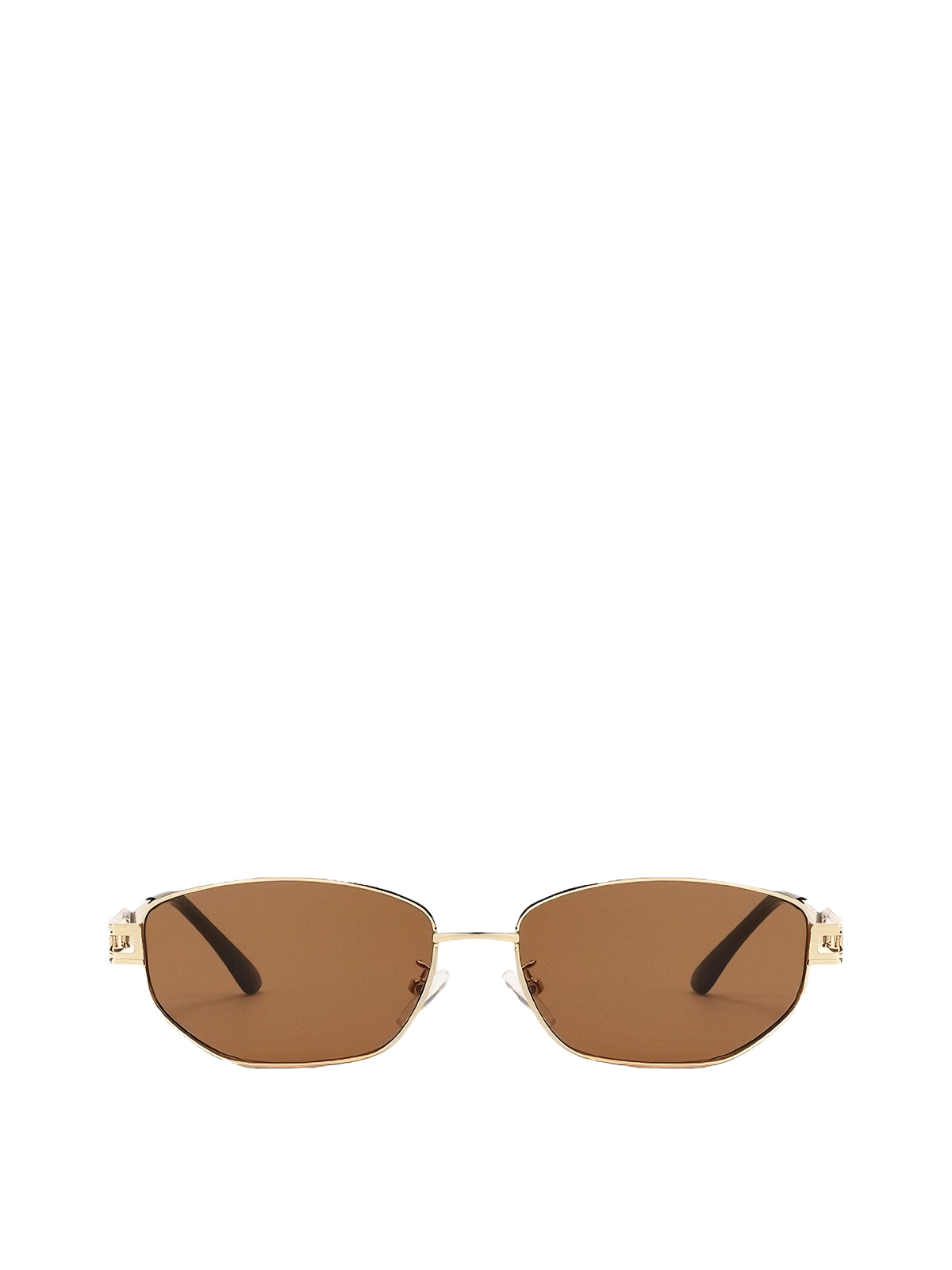 QF New Metal Diamond Small Frame Sunglasses