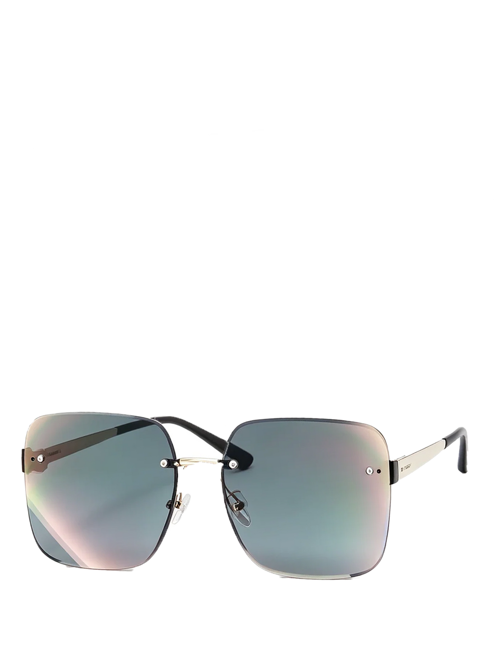 QF New Rimless Cut-Edge Large Frame Sunglasses