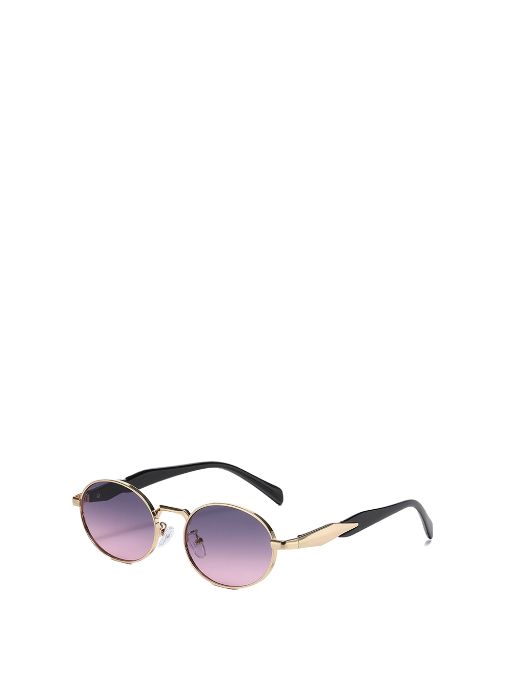 QF New Oval Retro Fashion Sunglasses for Street Style