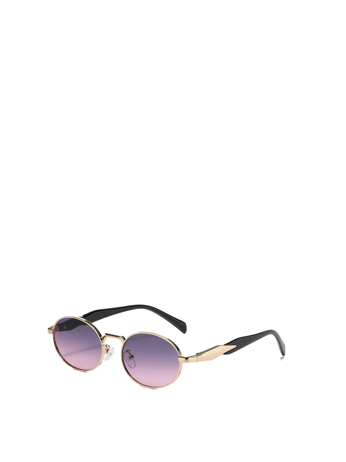 QF New Oval Retro Fashion Sunglasses for Street Style