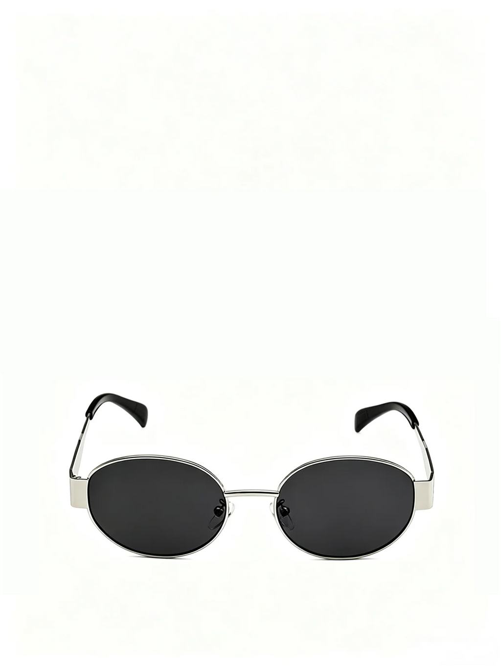 QF New Vintage Oval Small Frame Sunglasses – Thick Temples