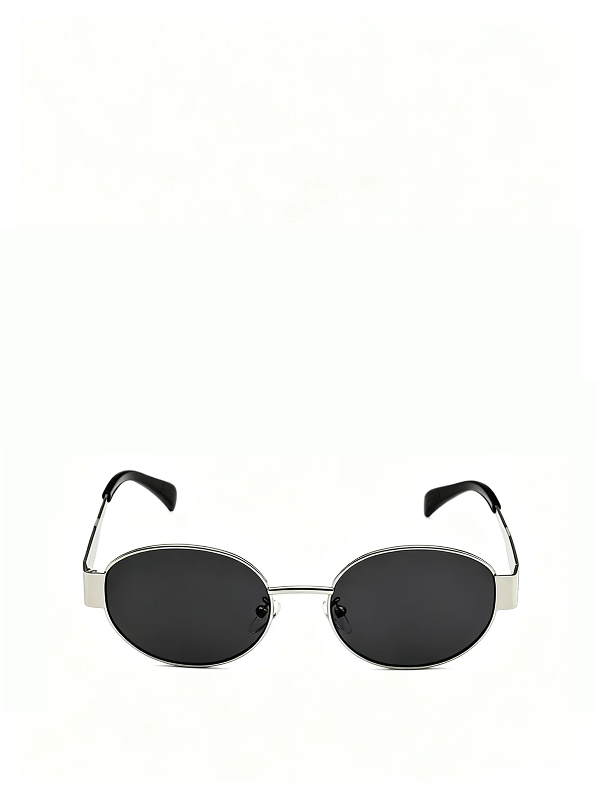QF New Vintage Oval Small Frame Sunglasses – Thick Temples