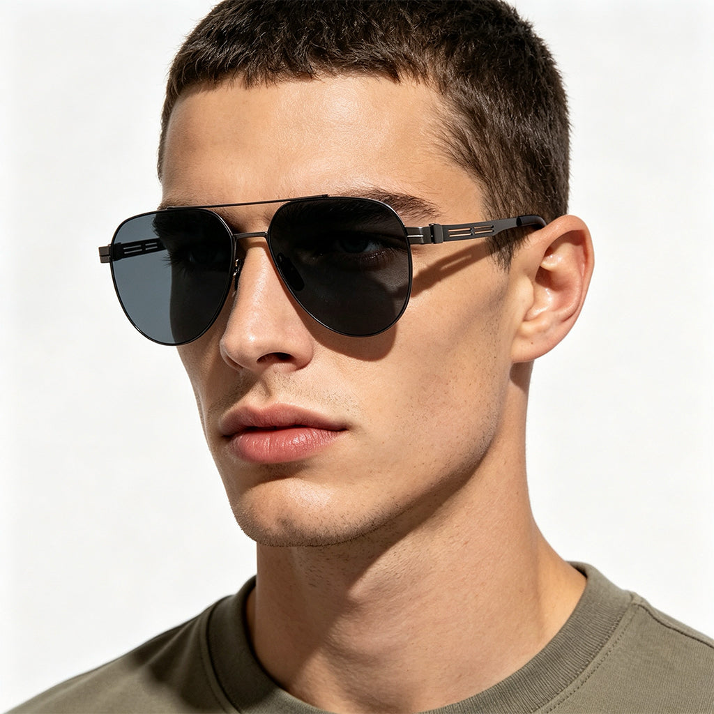 QF New HD Polarized Aviator Sunglasses