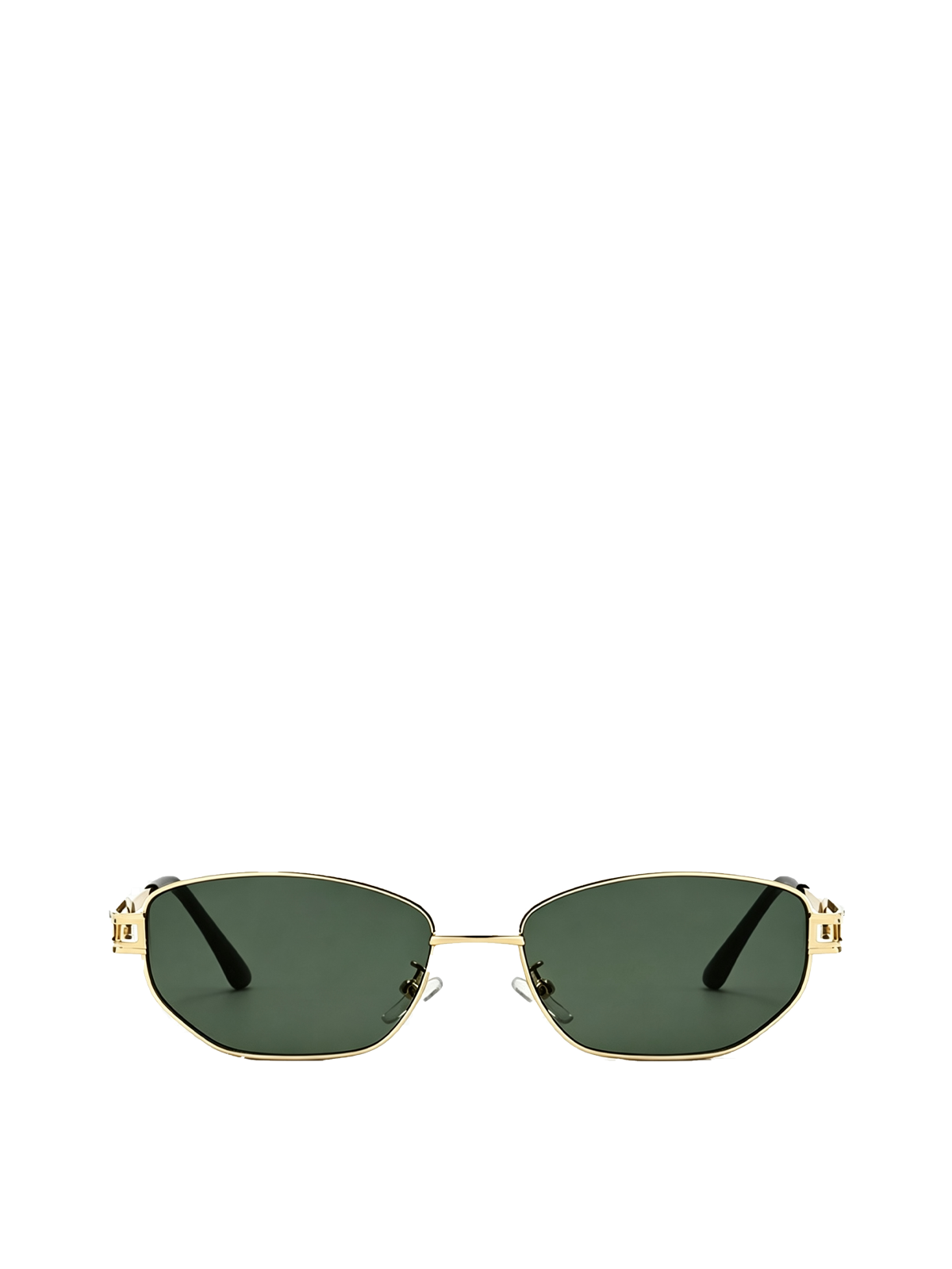 QF New Metal Diamond Small Frame Sunglasses