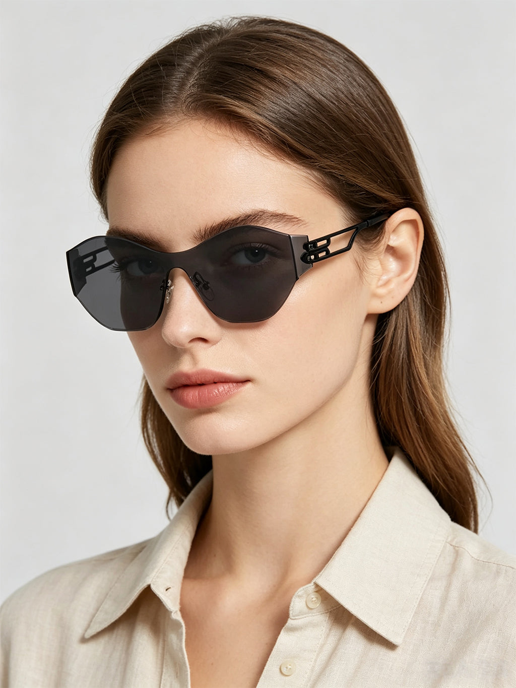 QF New Cut-Edge Integrated Sunglasses