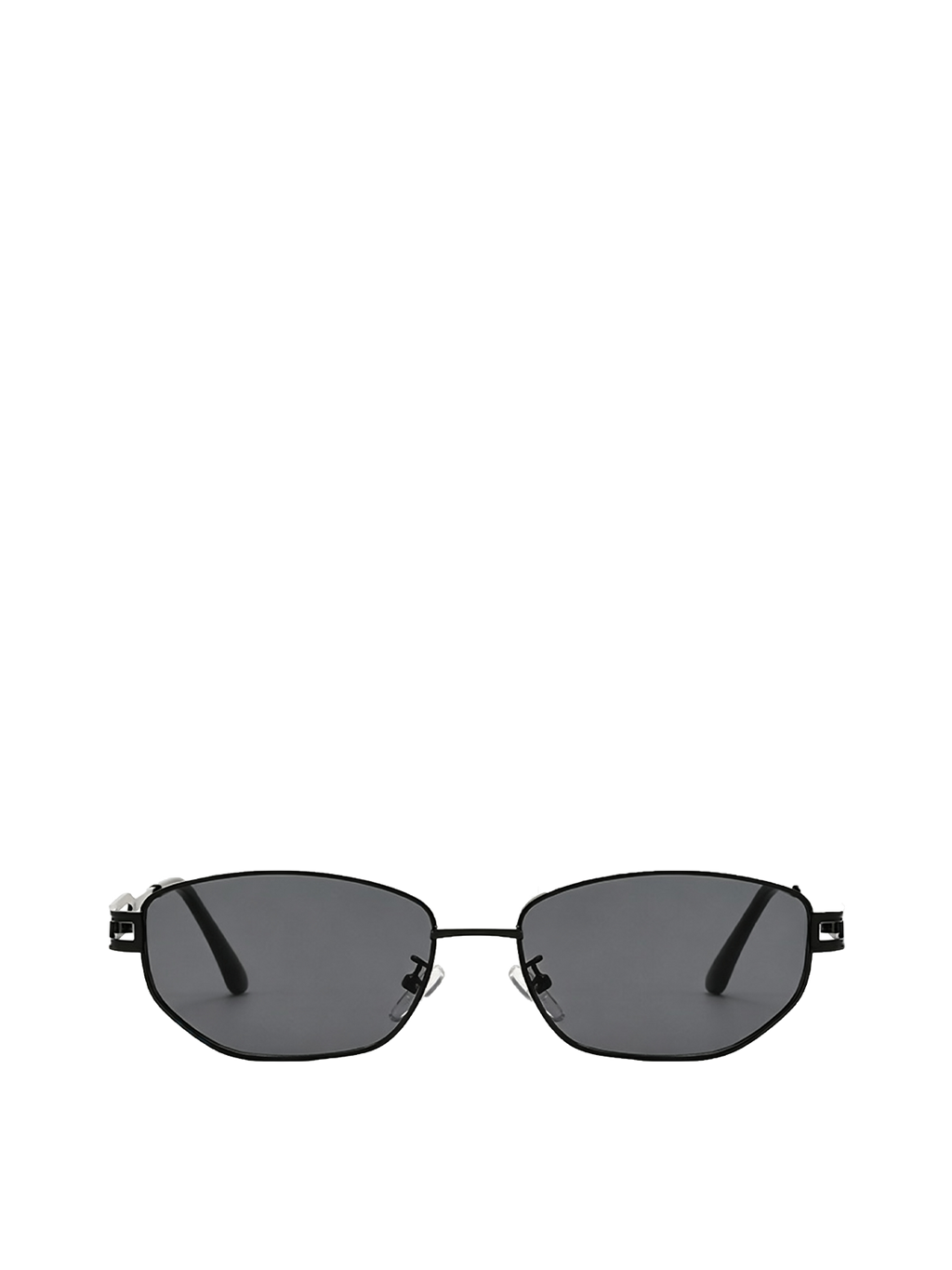 QF New Metal Diamond Small Frame Sunglasses