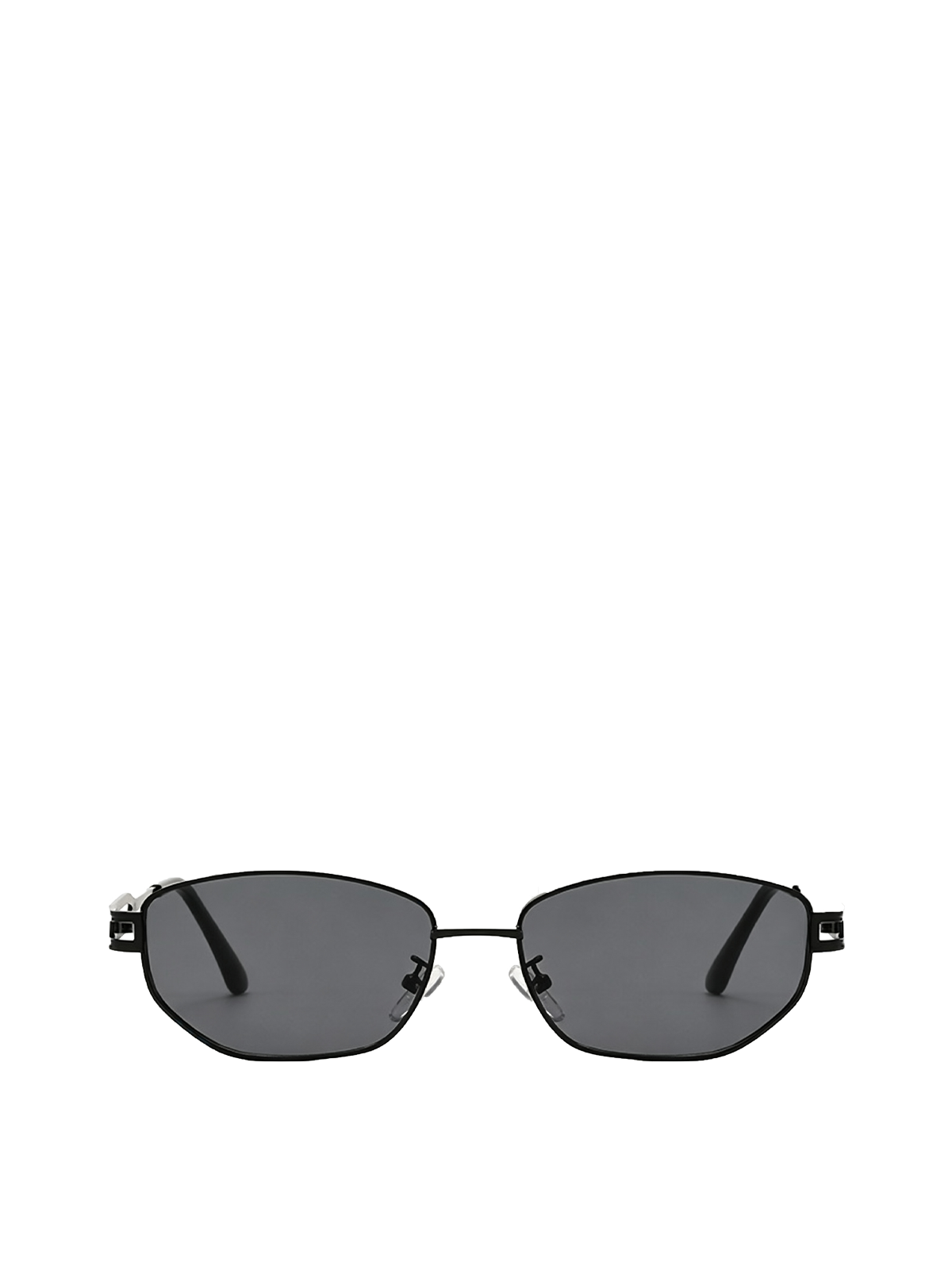 QF New Metal Diamond Small Frame Sunglasses