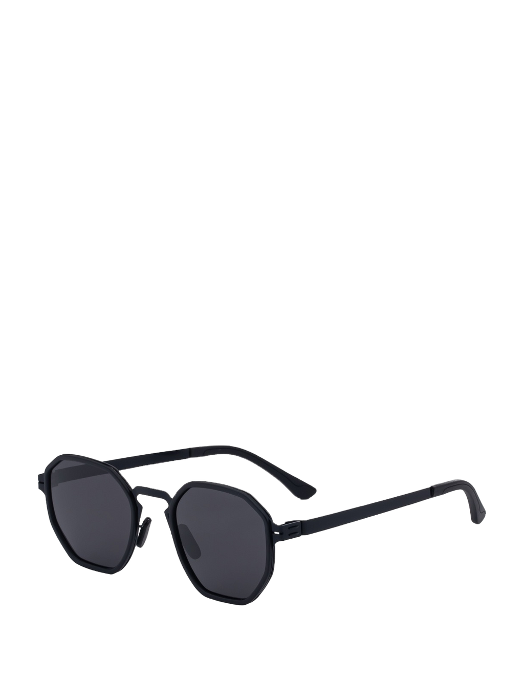 QF Screwless Polygon Metal Sunglasses