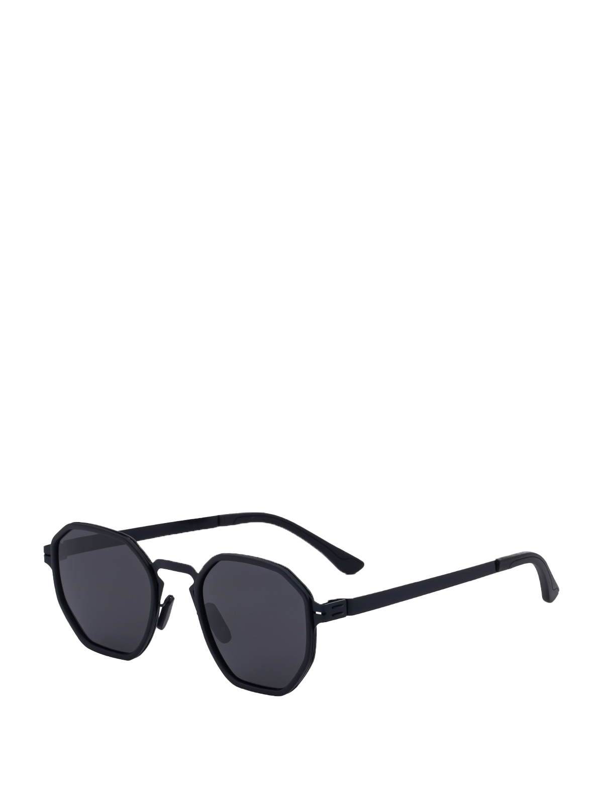 QF Screwless Polygon Metal Sunglasses