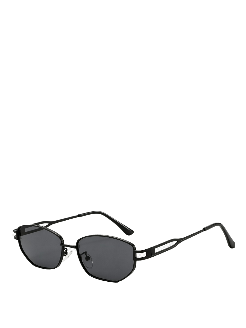 QF New Metal Diamond Small Frame Sunglasses