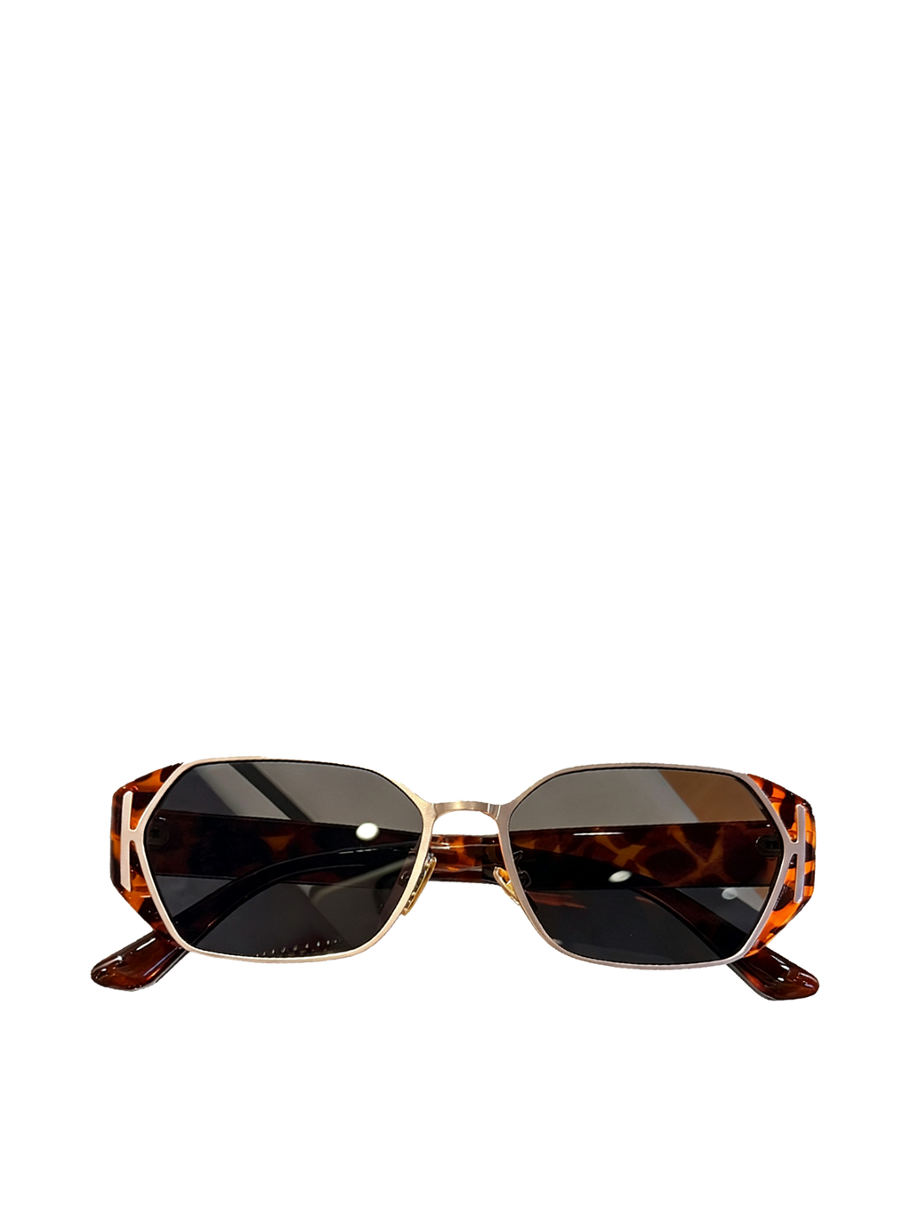 QF New Vintage Tortoiseshell Diamond Sunglasses