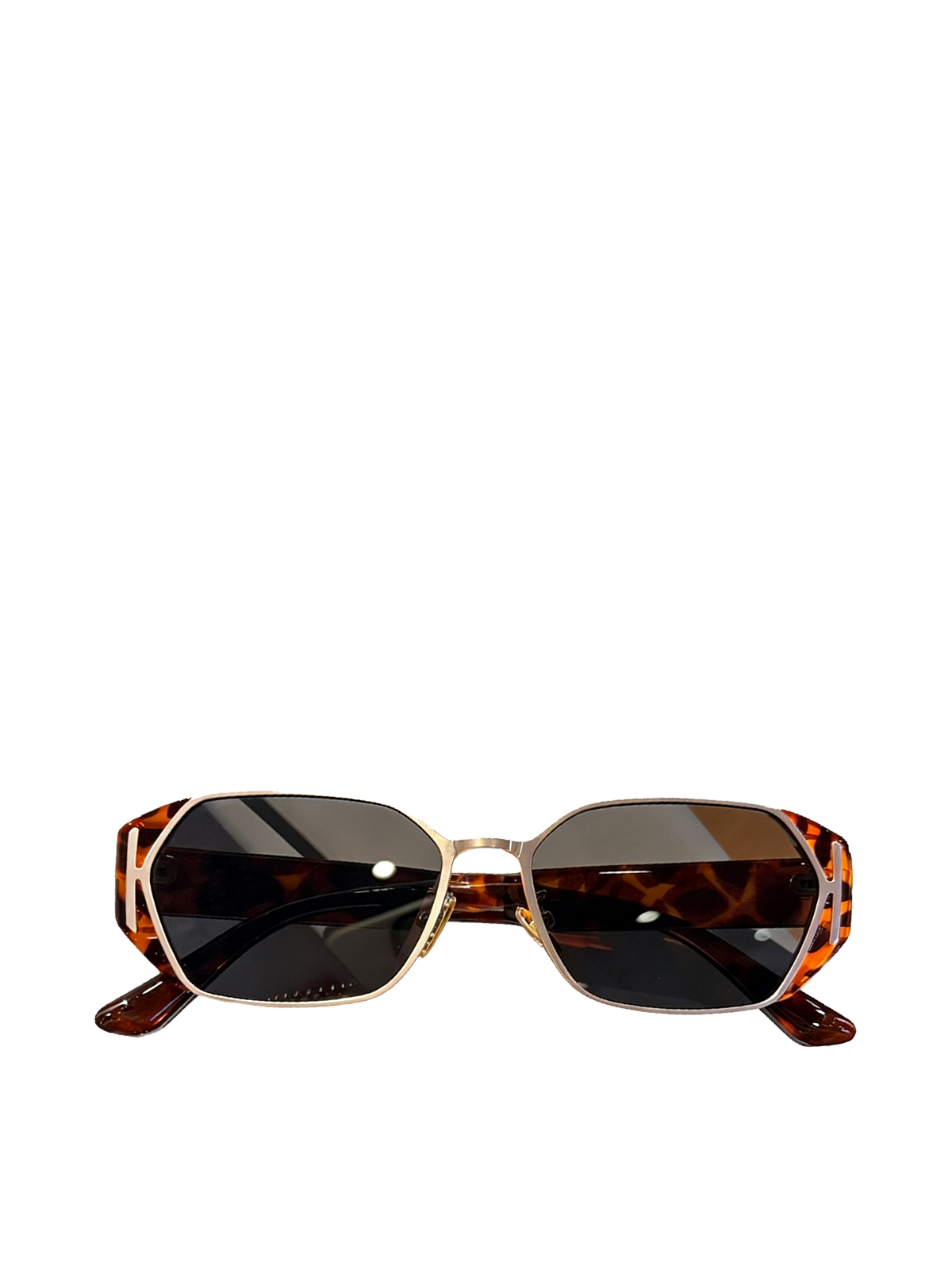 QF New Vintage Tortoiseshell Diamond Sunglasses
