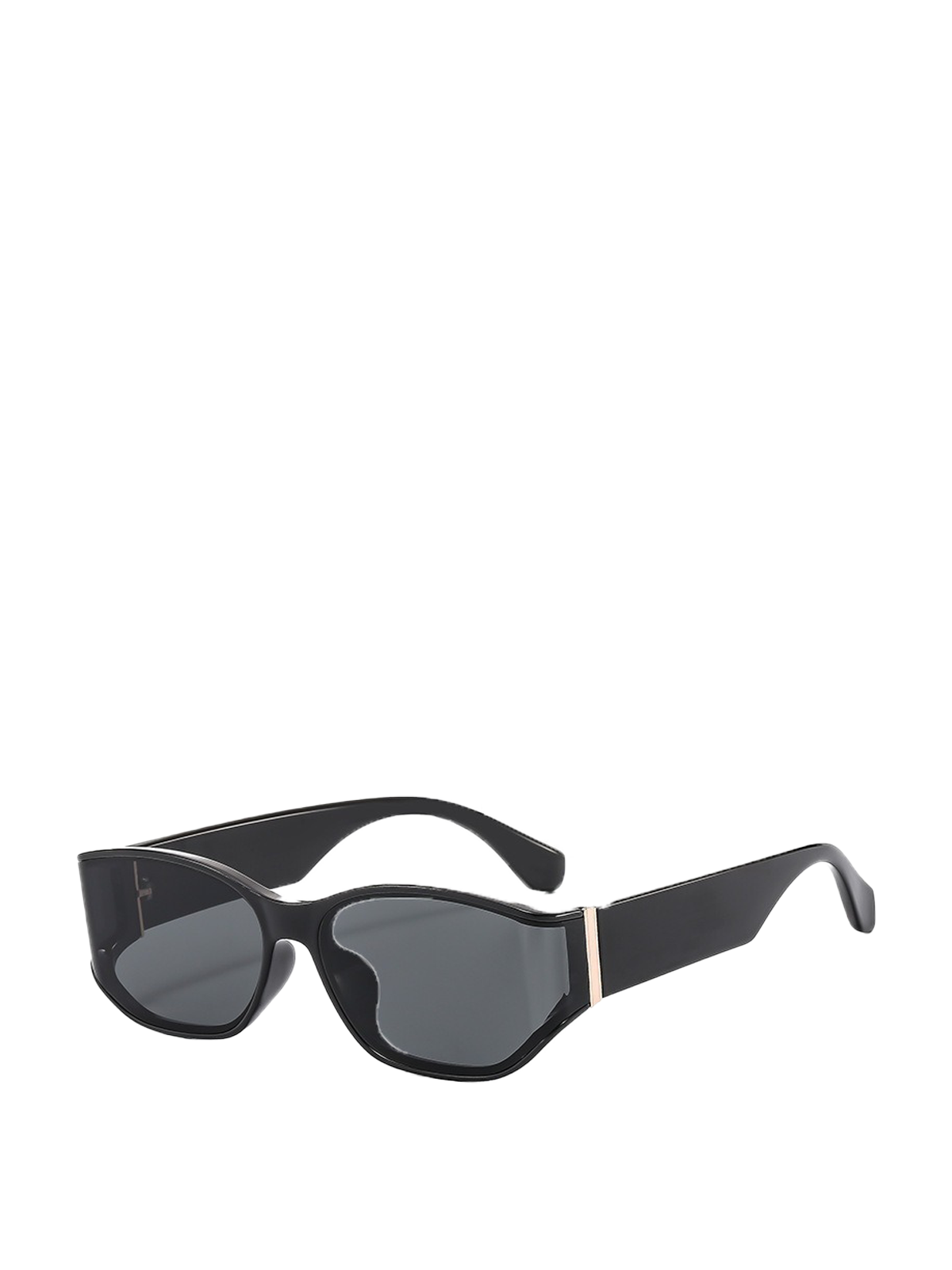 QF etro Curved Small Frame Sunglasses