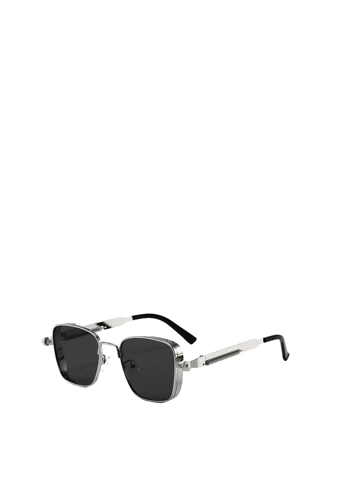 QF Retro Square Steampunk Metal Sunglasses – Unisex
