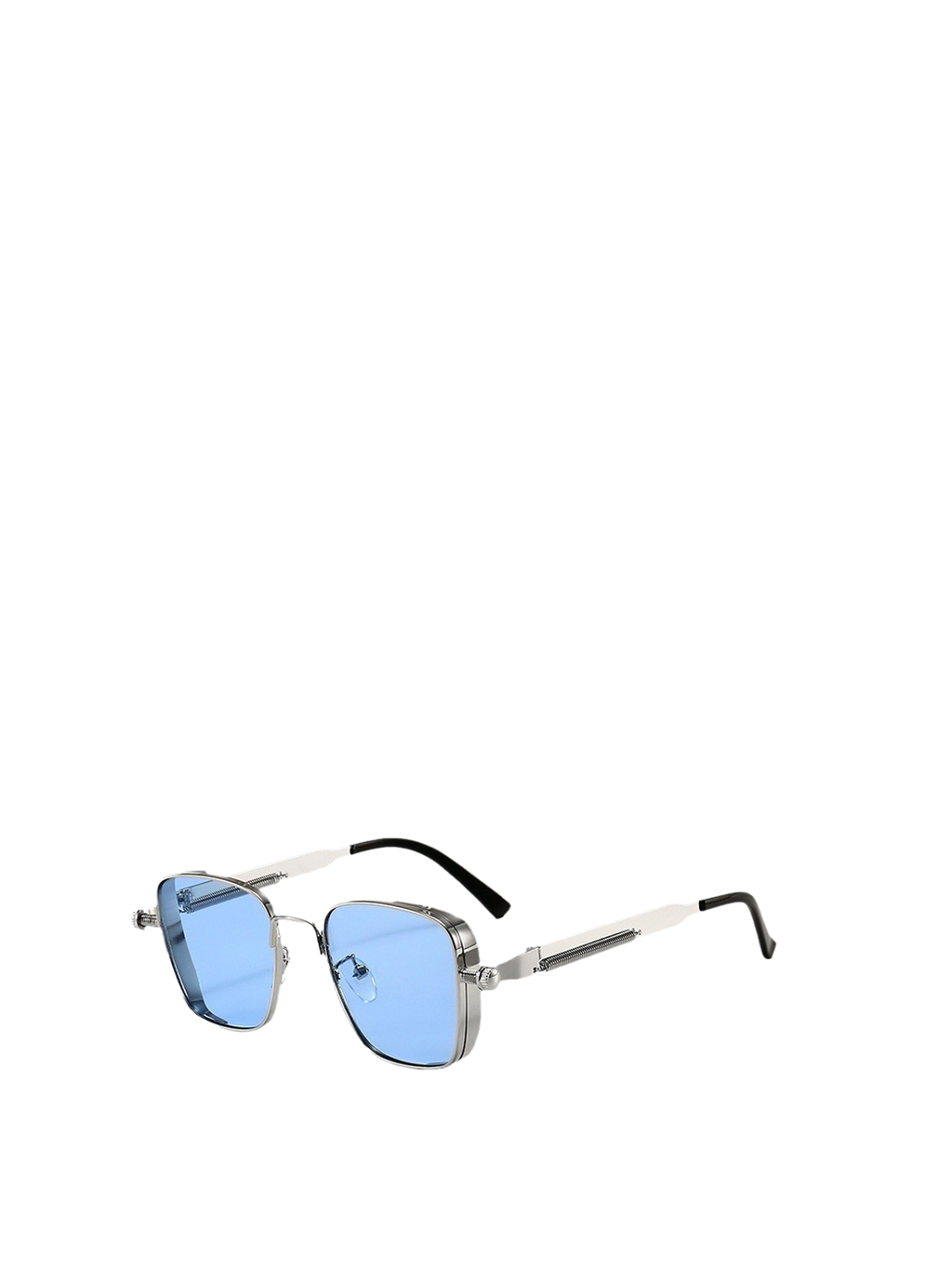 QF Retro Square Steampunk Metal Sunglasses – Unisex