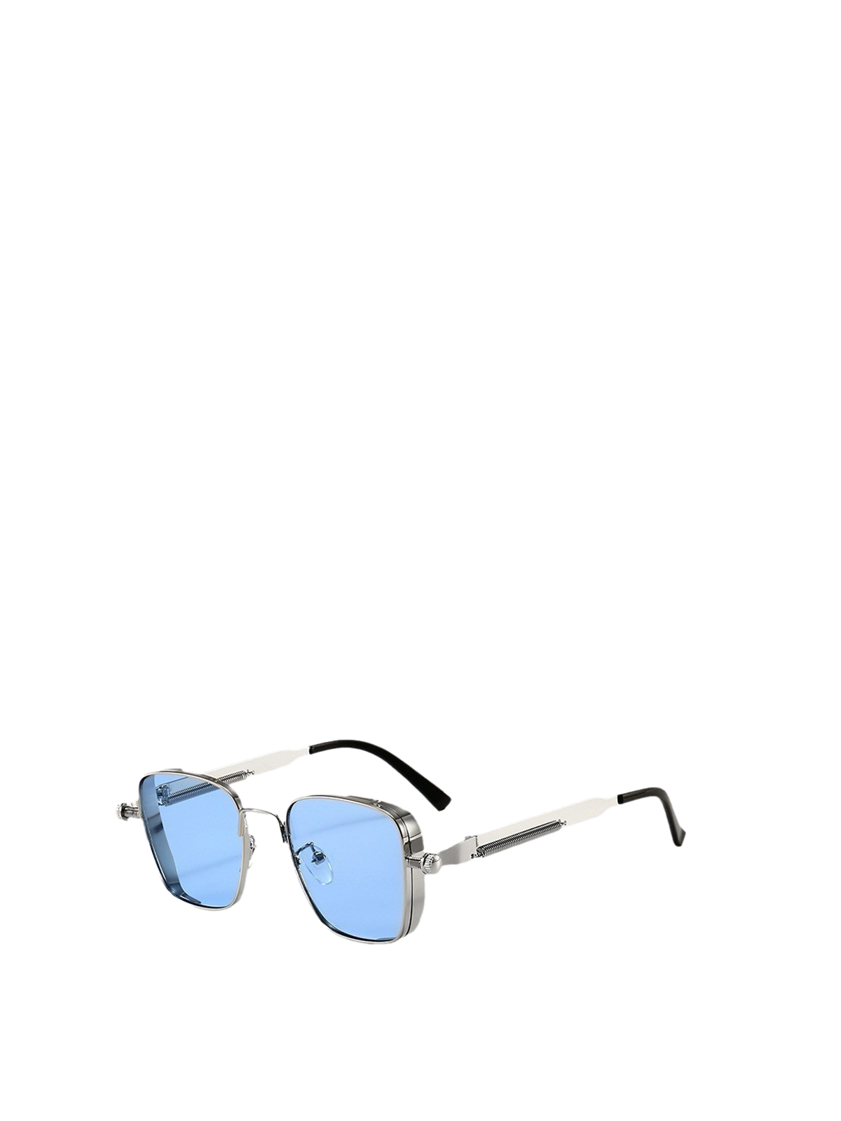 QF Retro Square Steampunk Metal Sunglasses – Unisex