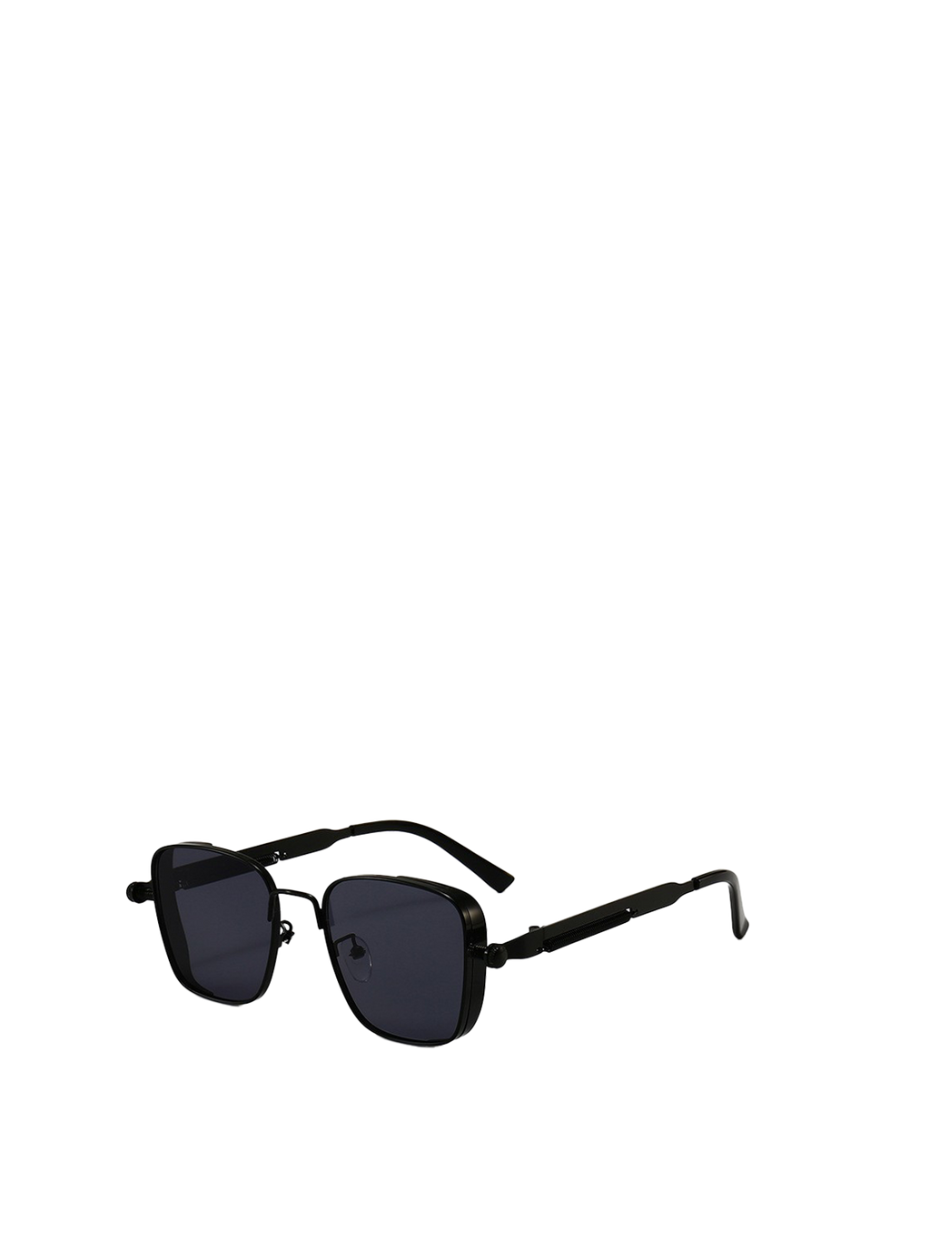QF Retro Square Steampunk Metal Sunglasses – Unisex