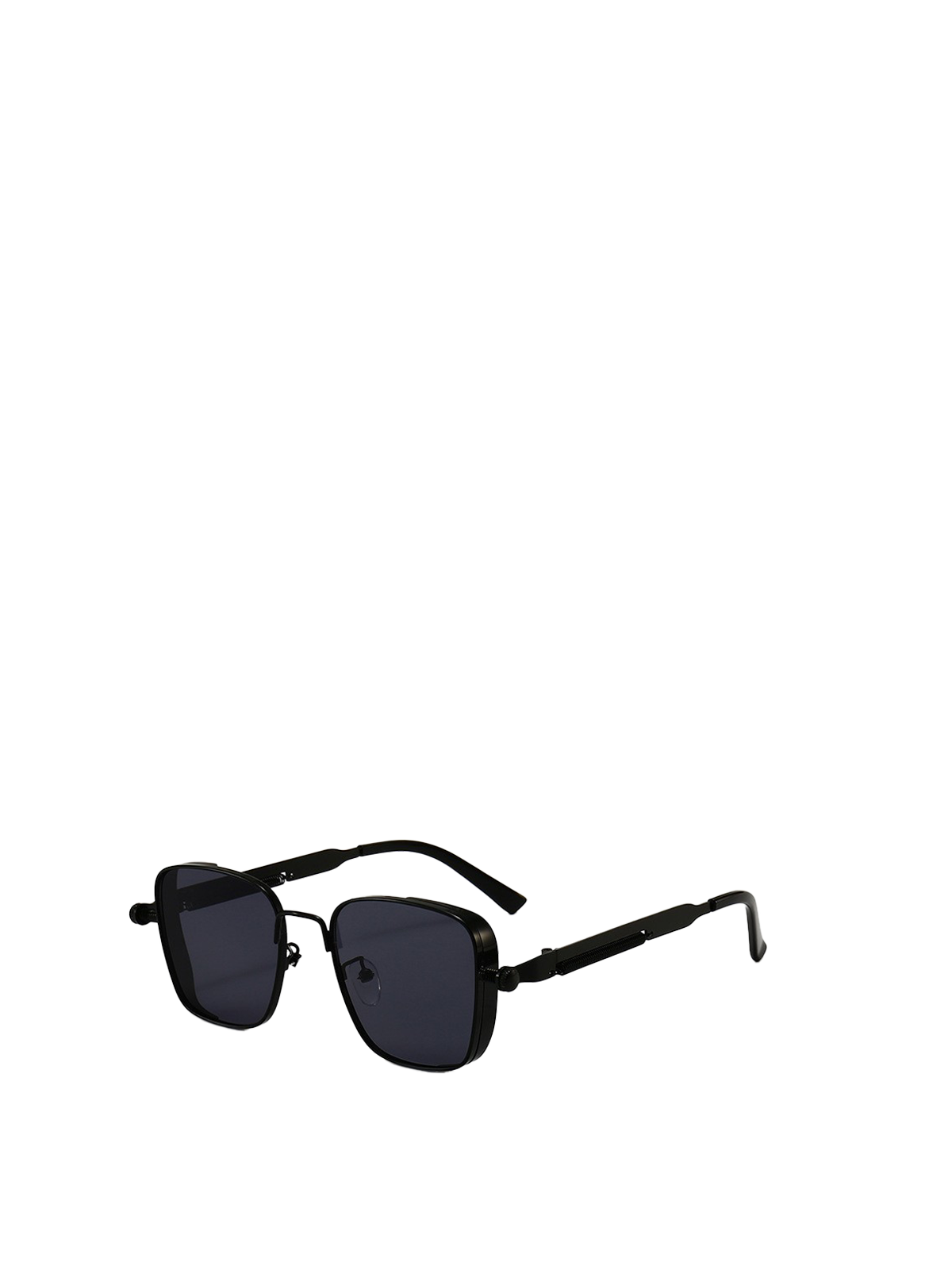 QF Retro Square Steampunk Metal Sunglasses – Unisex